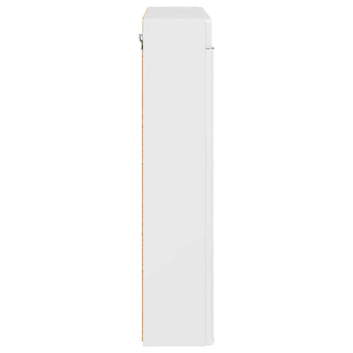 Badeværelsesspejlskab TULUM Høj gloss hvid 60 x 16,5 x 78 cm