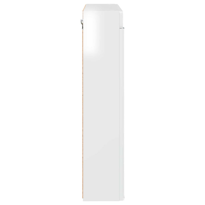Badeværelsesspejlskab TULUM Høj gloss hvid 60 x 16,5 x 78 cm