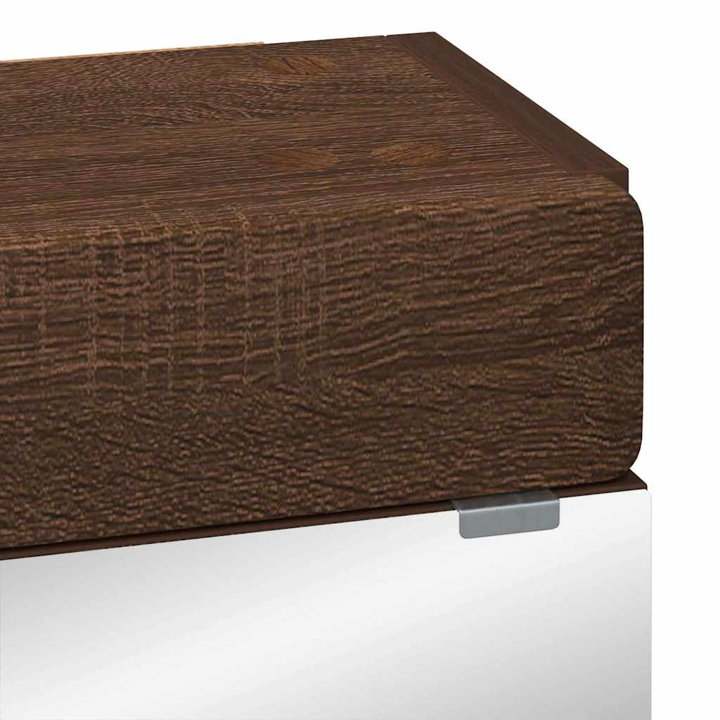 Badeværelsesspejlskab TULUM Brun eg 60 x 16,5 x 78 cm