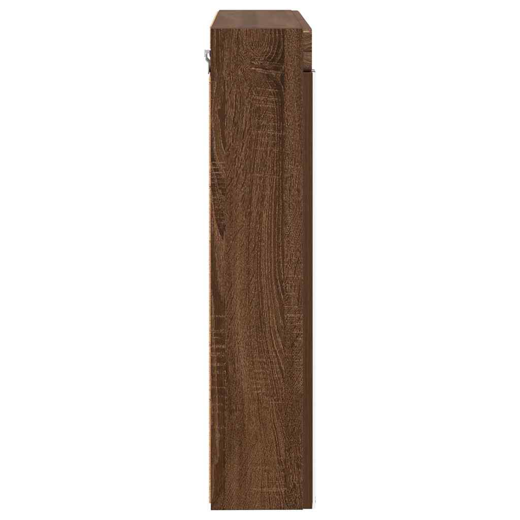 Badeværelsesspejlskab TULUM Brun eg 60 x 16,5 x 78 cm