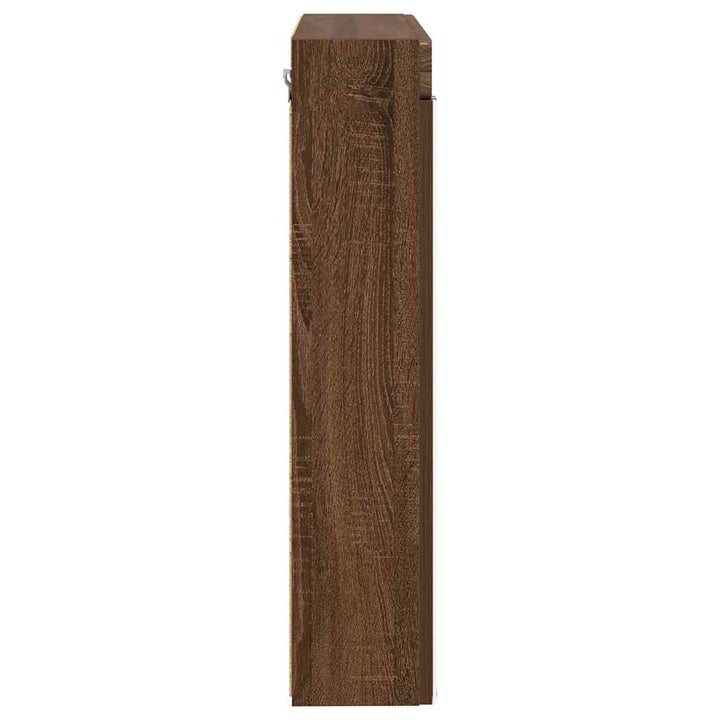 Badeværelsesspejlskab TULUM Brun eg 60 x 16,5 x 78 cm