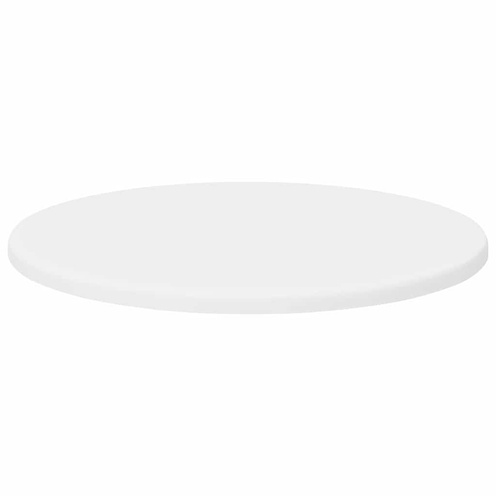 Bordplade Hvid Ø 40 x 1,5 cm Konstrueret træ