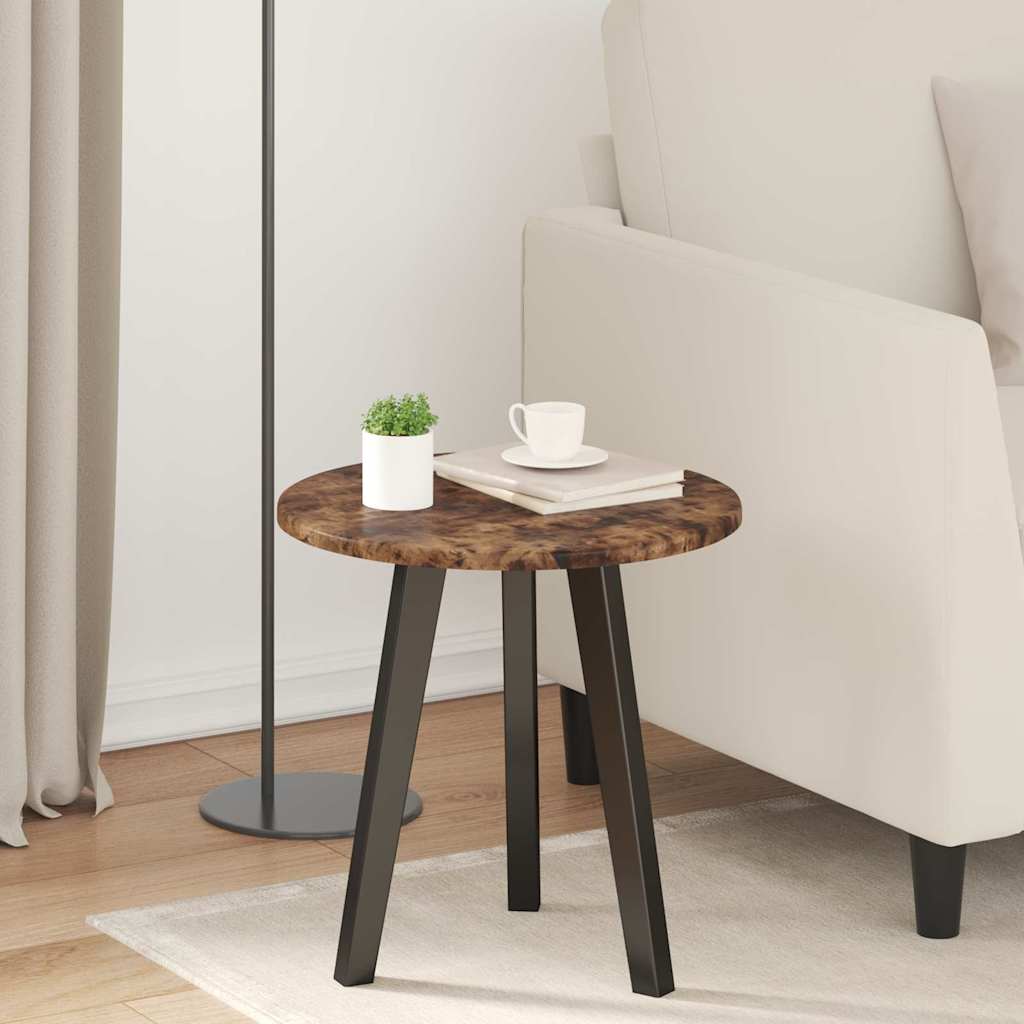 Bordplade Røget eg Ø 40 x 1,5 cm Konstrueret træ