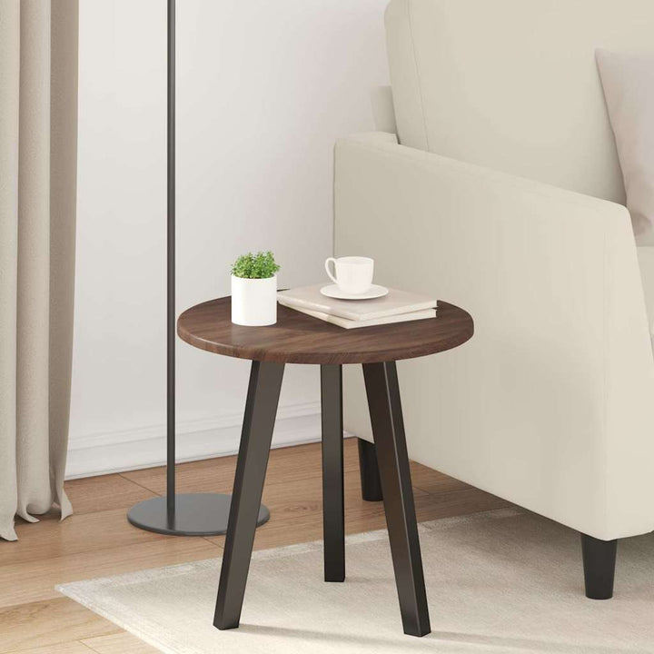 Bordplade Brun eg Ø 40 x 1,5 cm Konstrueret træ