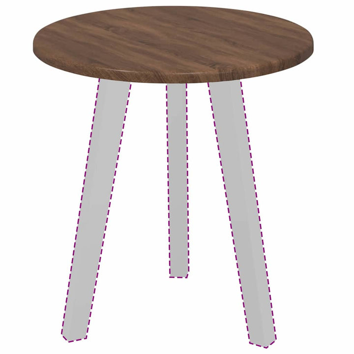 Bordplade Brun eg Ø 40 x 1,5 cm Konstrueret træ