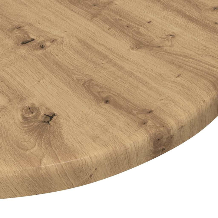 Bordplade Ø 40 x 1,5 cm Rund Konstrueret træ artisan eg