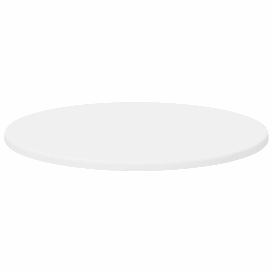 Bordplade Ø 50 x 1,5 cm Rund Konstrueret træ Hvid