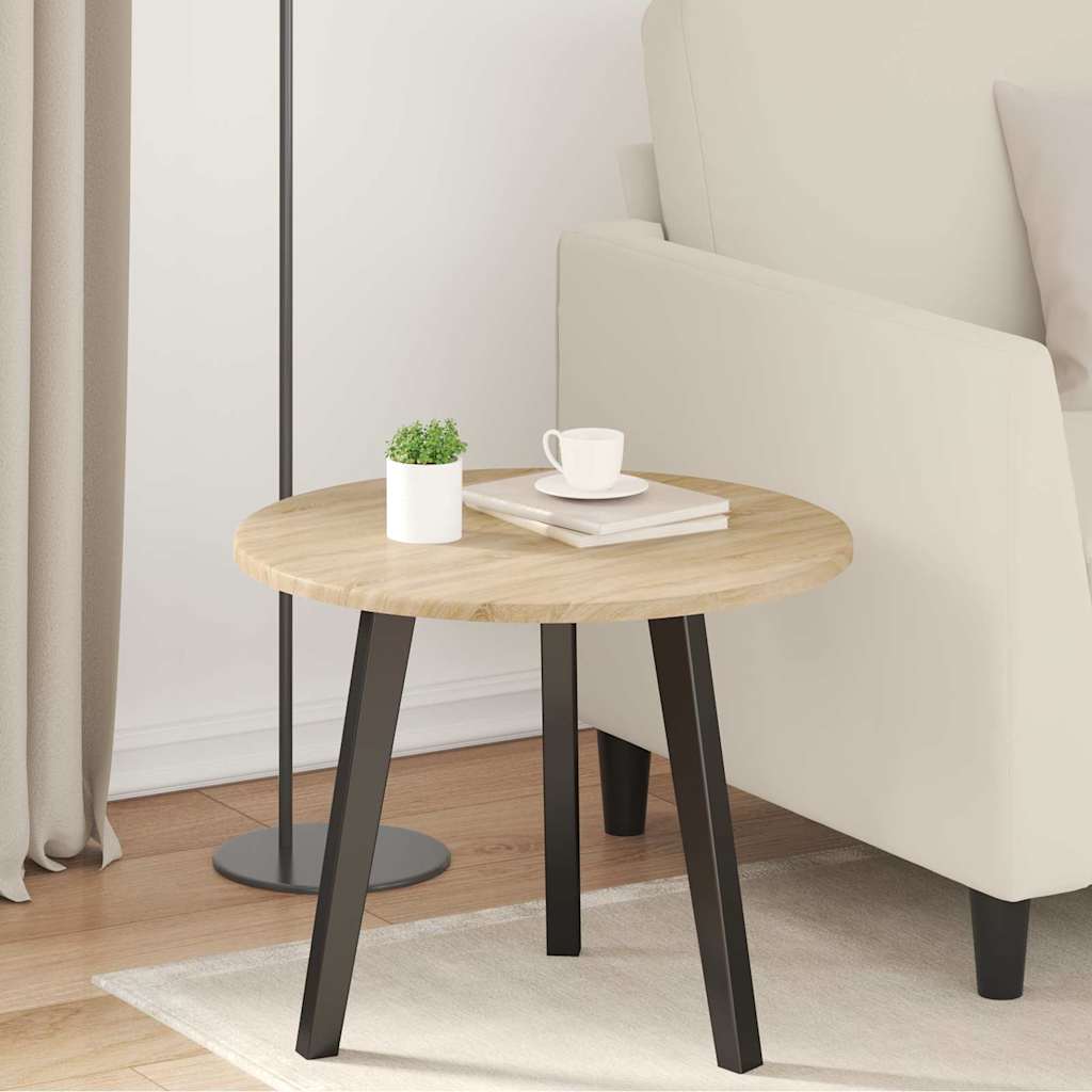 Bordplade Sonoma-eg Ø 50 x 1,5 cm Konstrueret træ