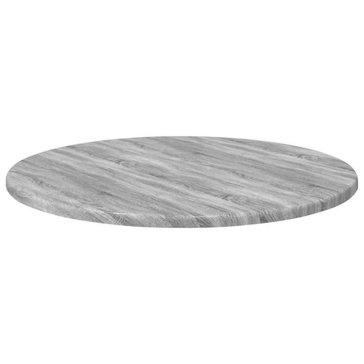 Bordplade Grå sonoma-eg Ø 50 x 1,5 cm Konstrueret træ