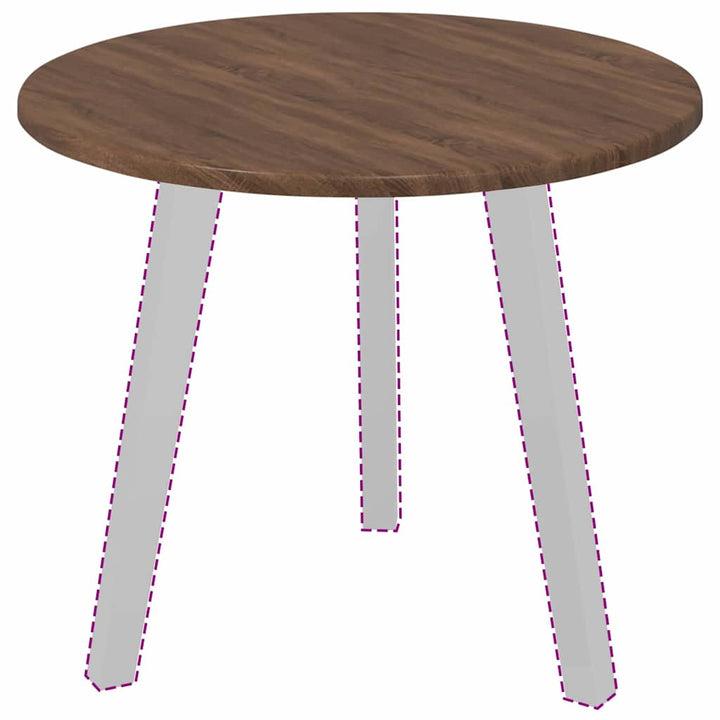 Bordplade Brun eg Ø 50 x 1,5 cm Konstrueret træ