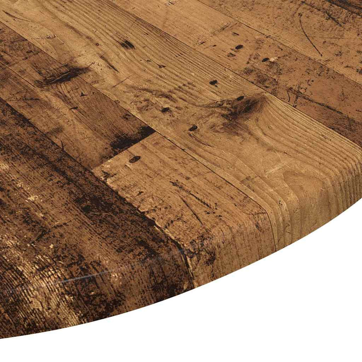 Bordplade Gammelt træ Ø 50 x 1,5 cm Konstrueret træ