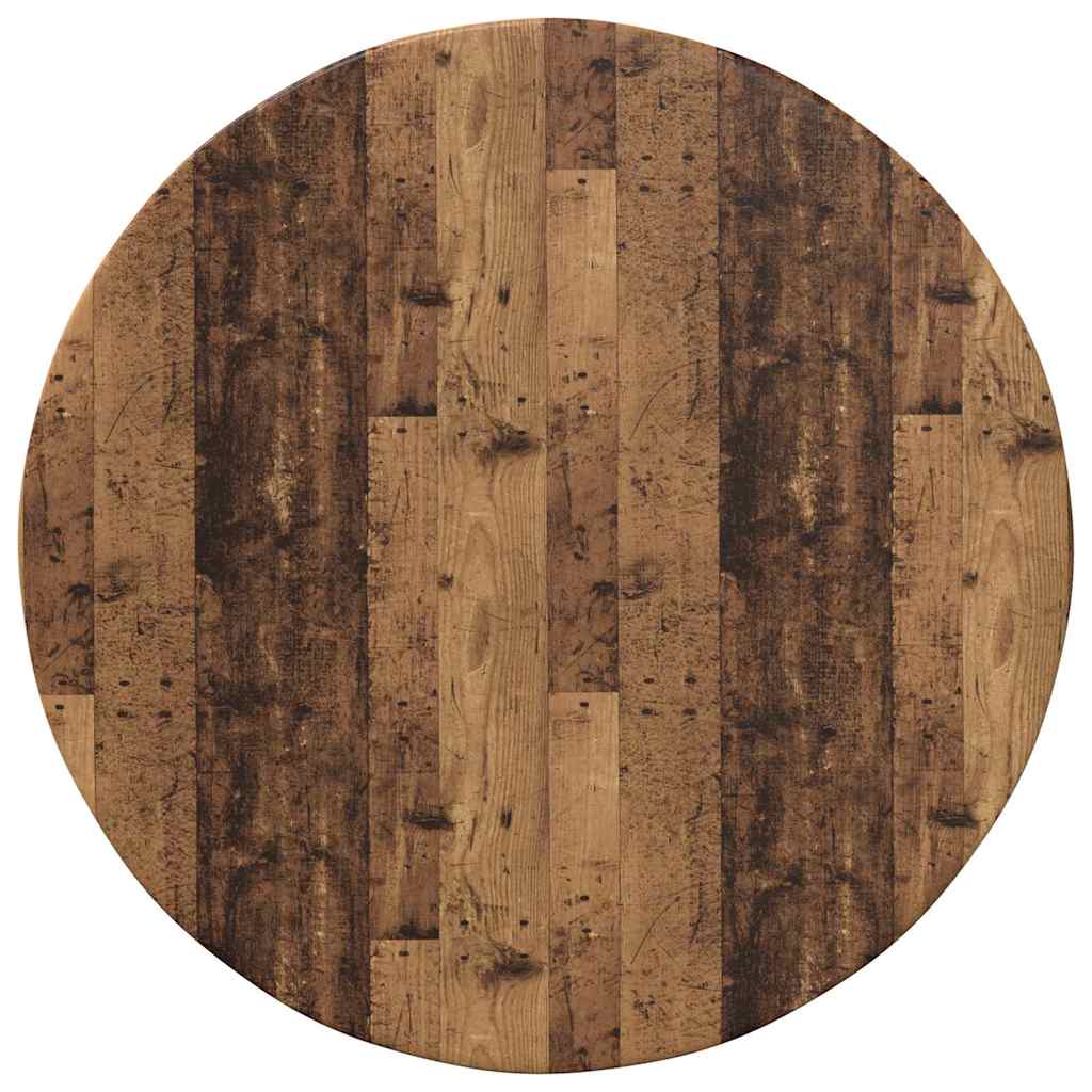 Bordplade Gammelt træ Ø 50 x 1,5 cm Konstrueret træ