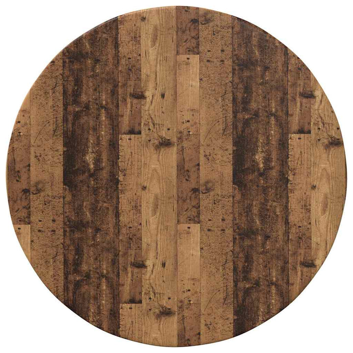 Bordplade Gammelt træ Ø 50 x 1,5 cm Konstrueret træ