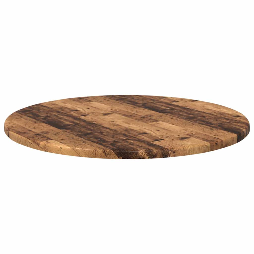 Bordplade Gammelt træ Ø 50 x 1,5 cm Konstrueret træ