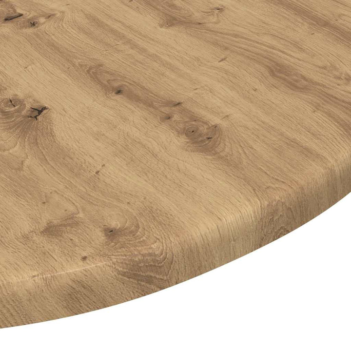 Bordplade Ø 50 x 1,5 cm Rund Konstrueret træ artisan eg