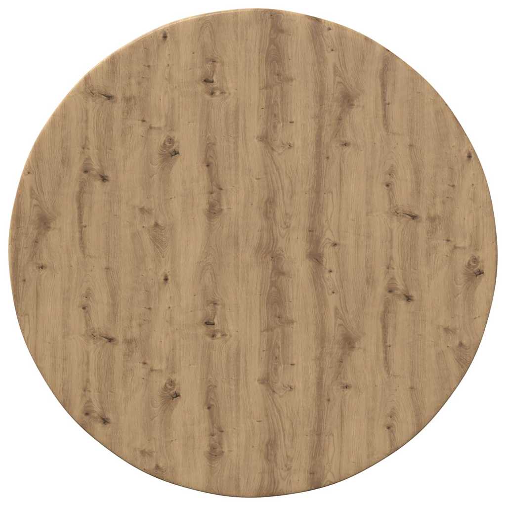Bordplade Ø 50 x 1,5 cm Rund Konstrueret træ artisan eg