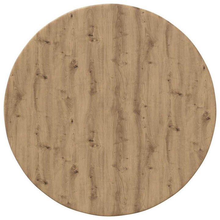Bordplade Ø 50 x 1,5 cm Rund Konstrueret træ artisan eg