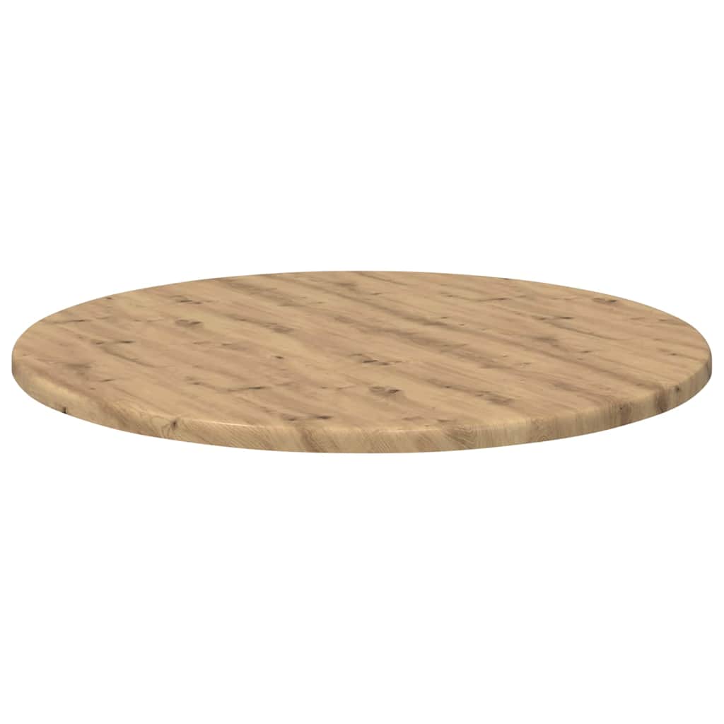 Bordplade Ø 50 x 1,5 cm Rund Konstrueret træ artisan eg