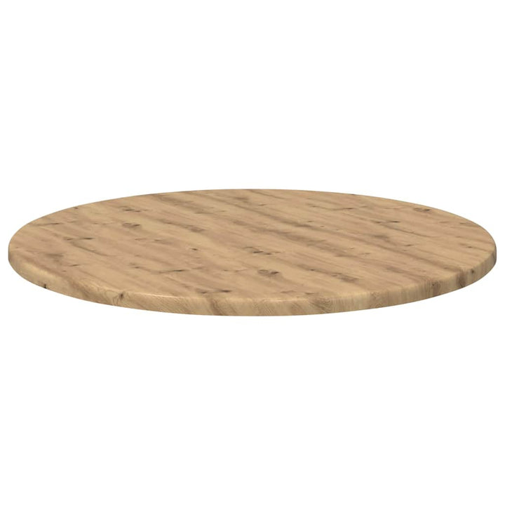 Bordplade Ø 50 x 1,5 cm Rund Konstrueret træ artisan eg