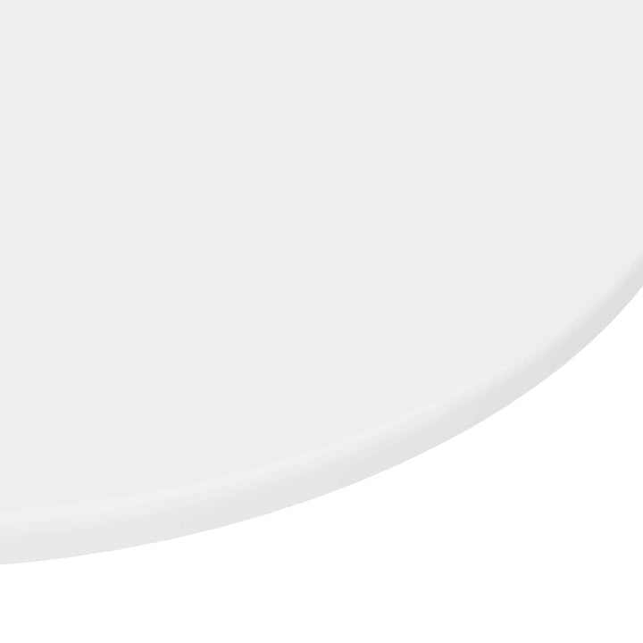 Bordplade Ø 60 x 1,5 cm Rund Konstrueret træ Hvid