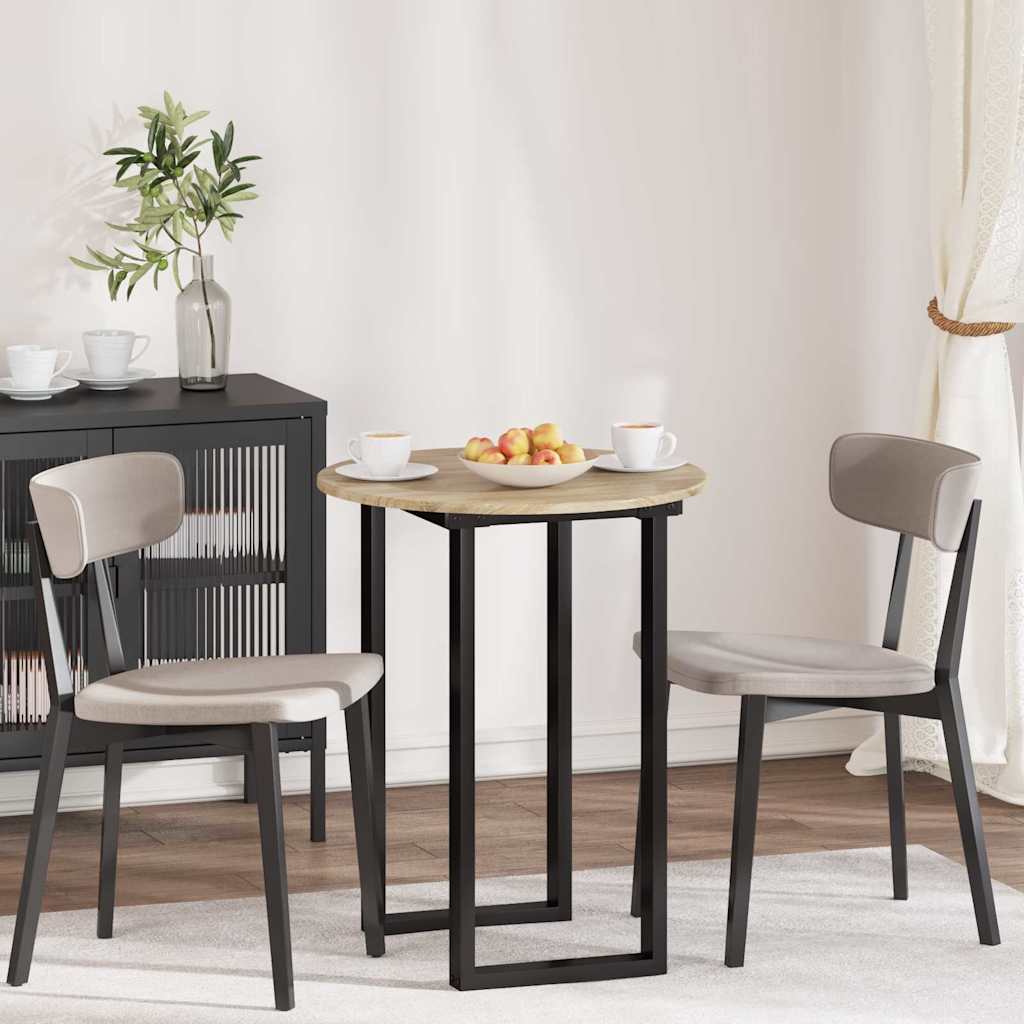 Bordplade Sonoma-eg Ø 60 x 1,5 cm Konstrueret træ