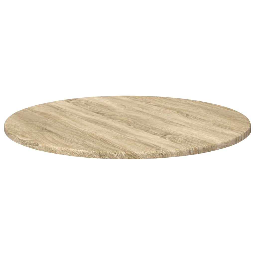 Bordplade Ø 60 x 1,5 cm Rund Konstrueret træ Sonoma-eg