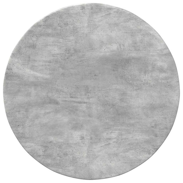 Bordplade Betongrå Ø 60 x 1,5 cm Konstrueret træ