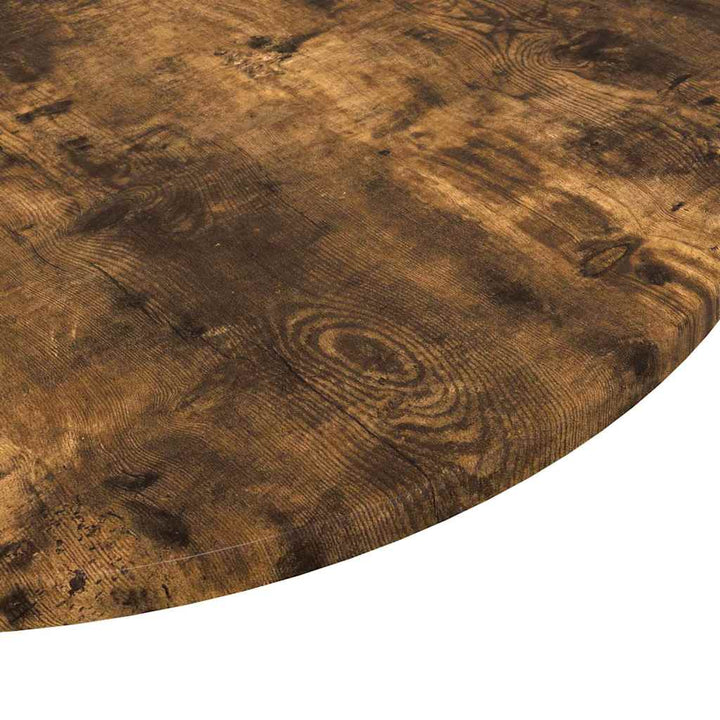 Bordplade Røget eg Ø 60 x 1,5 cm Konstrueret træ