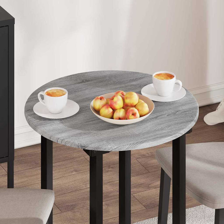 Bordplade Grå sonoma-eg Ø 60 x 1,5 cm Konstrueret træ