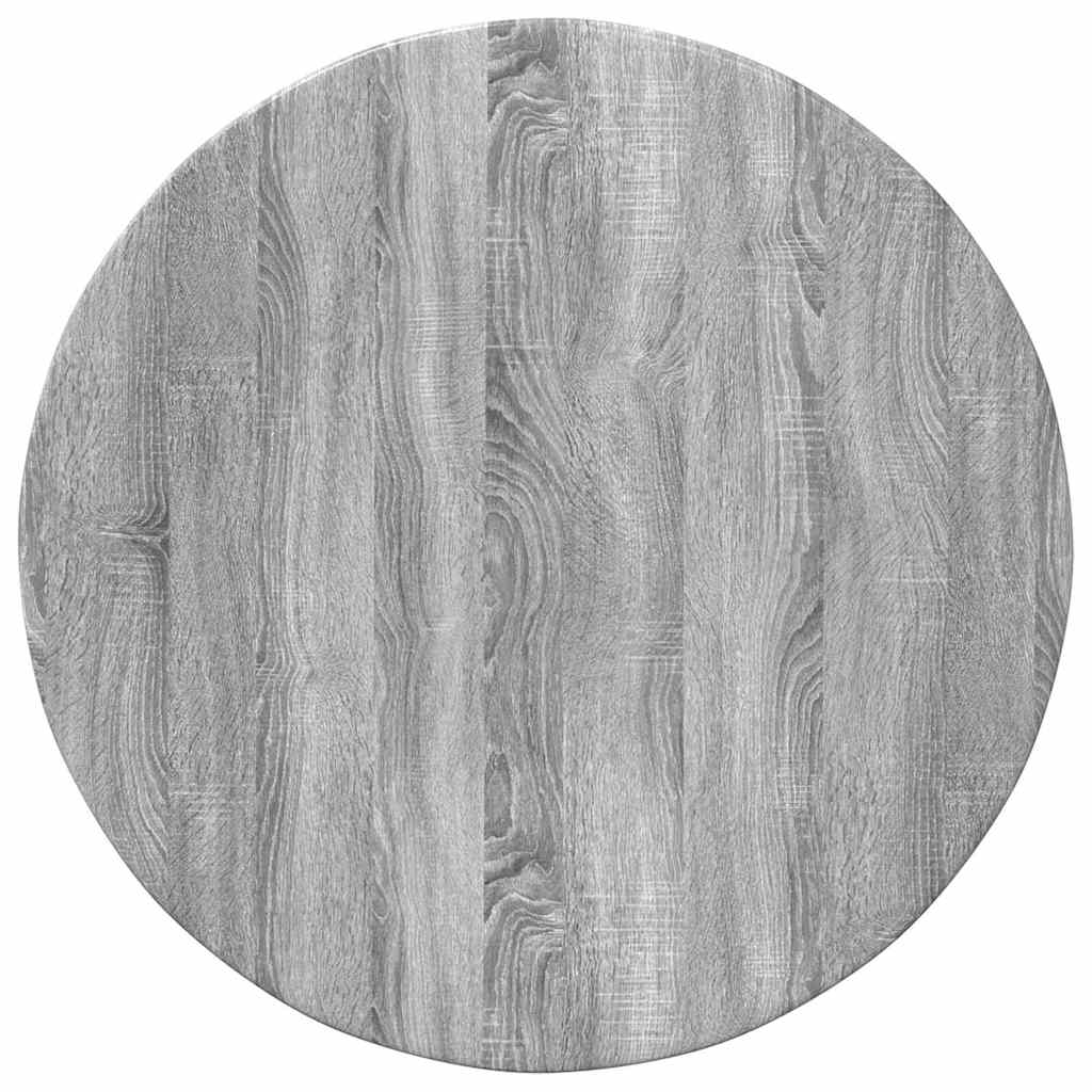 Bordplade Grå sonoma-eg Ø 60 x 1,5 cm Konstrueret træ