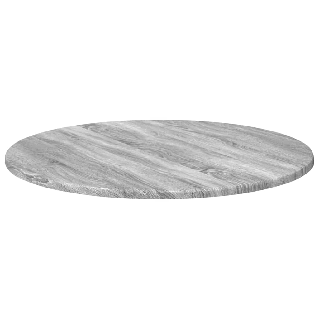 Bordplade Grå sonoma-eg Ø 60 x 1,5 cm Konstrueret træ