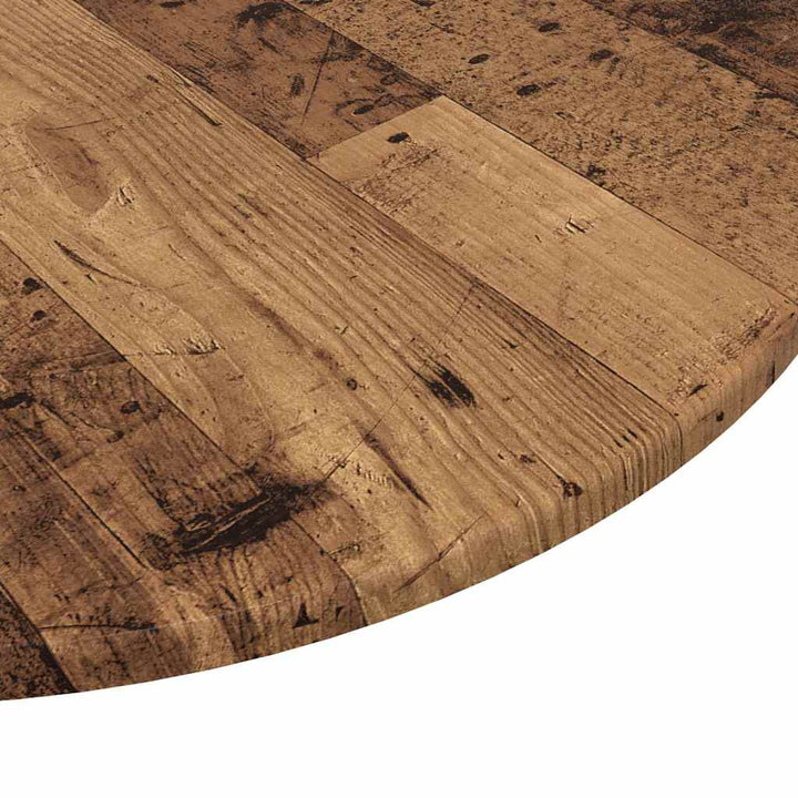 Bordplade Gammelt træ Ø 60 x 1,5 cm Konstrueret træ