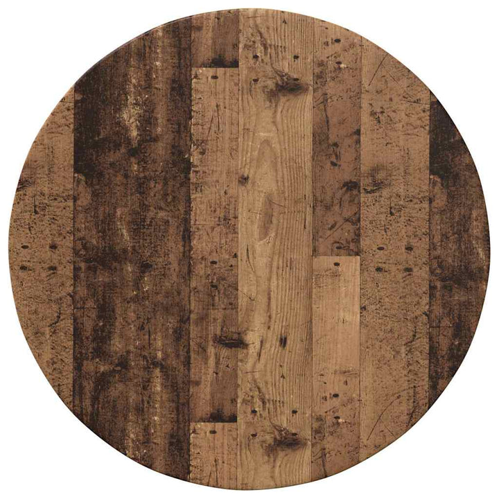 Bordplade Gammelt træ Ø 60 x 1,5 cm Konstrueret træ