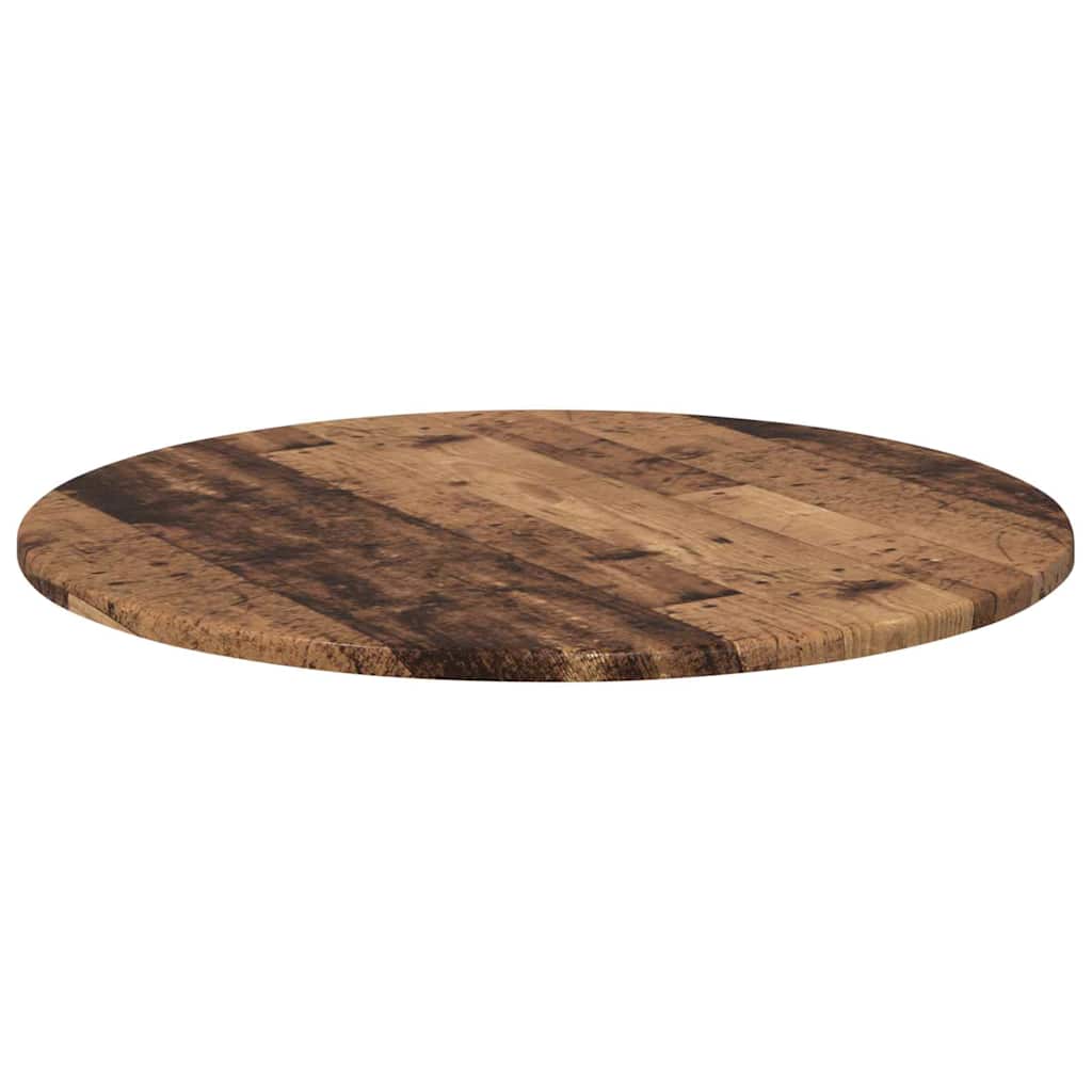 Bordplade Gammelt træ Ø 60 x 1,5 cm Konstrueret træ
