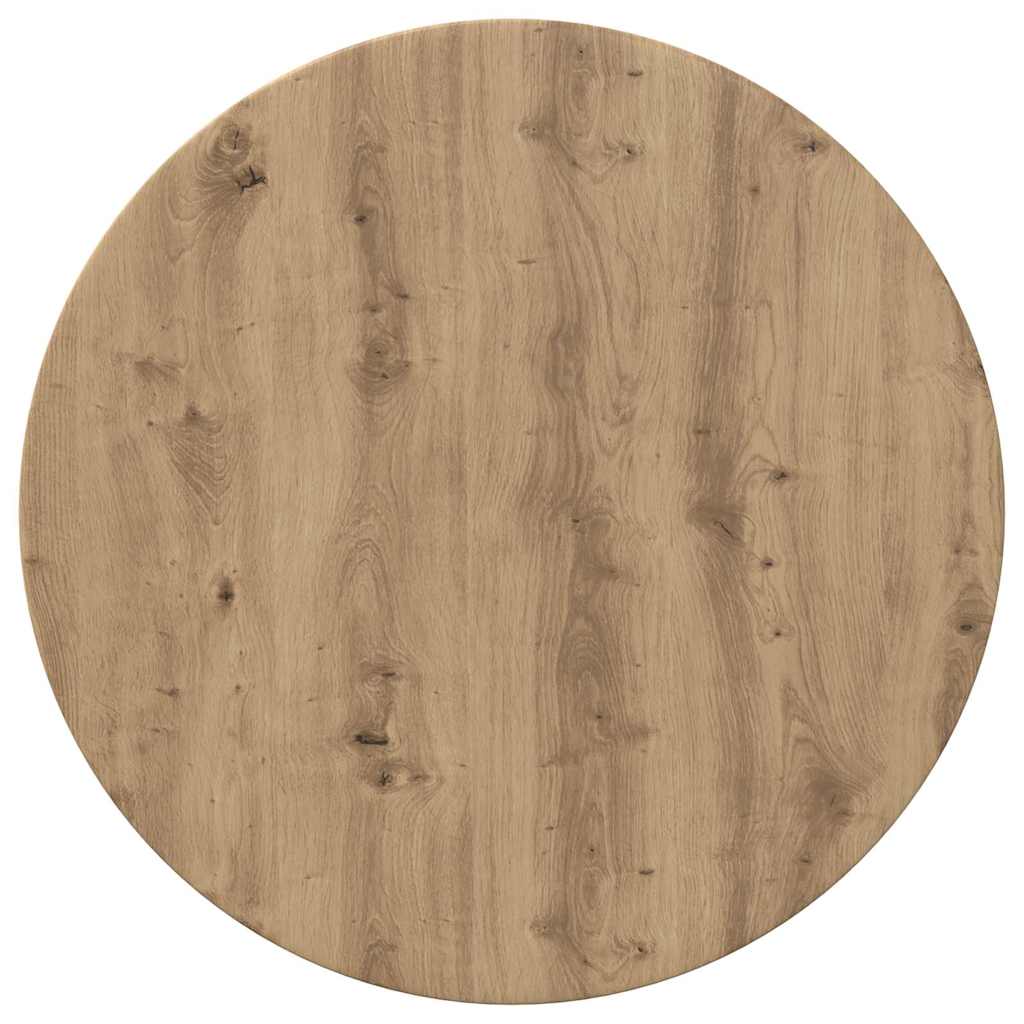 Bordplade artisan eg Ø 60 x 1,5 cm Konstrueret træ