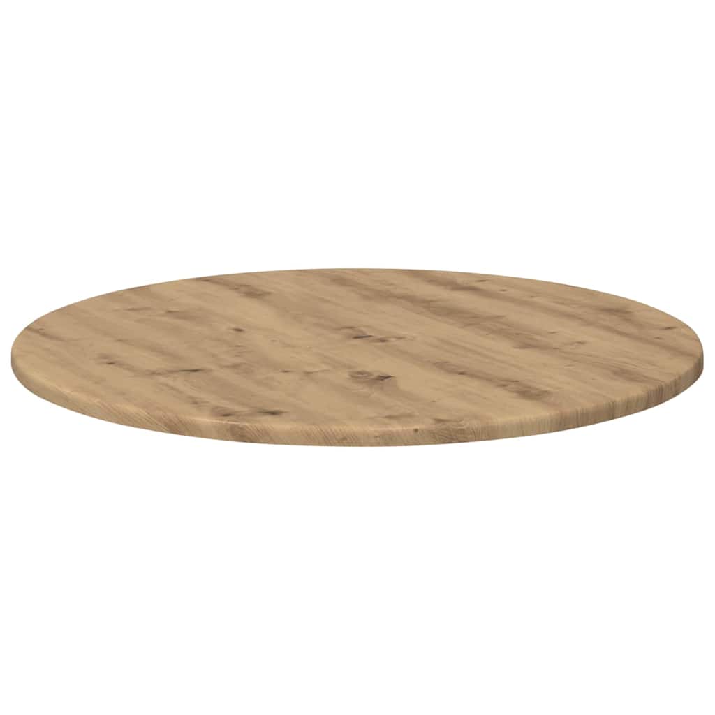 Bordplade artisan eg Ø 60 x 1,5 cm Konstrueret træ