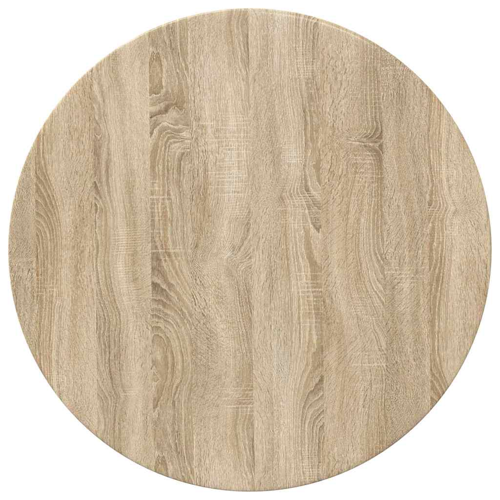 Bordplade Sonoma-eg Ø 70 x 1,5 cm Konstrueret træ