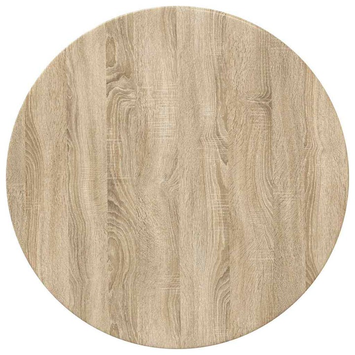 Bordplade Sonoma-eg Ø 70 x 1,5 cm Konstrueret træ