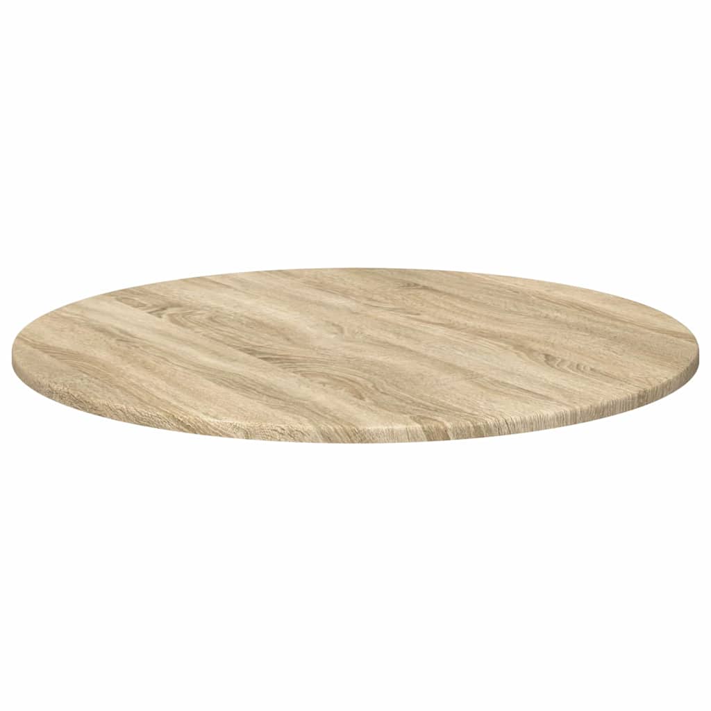 Bordplade Sonoma-eg Ø 70 x 1,5 cm Konstrueret træ