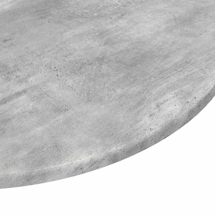 Bordplade Ø 70 x 1,5 cm Rund Konstrueret træ Betongrå