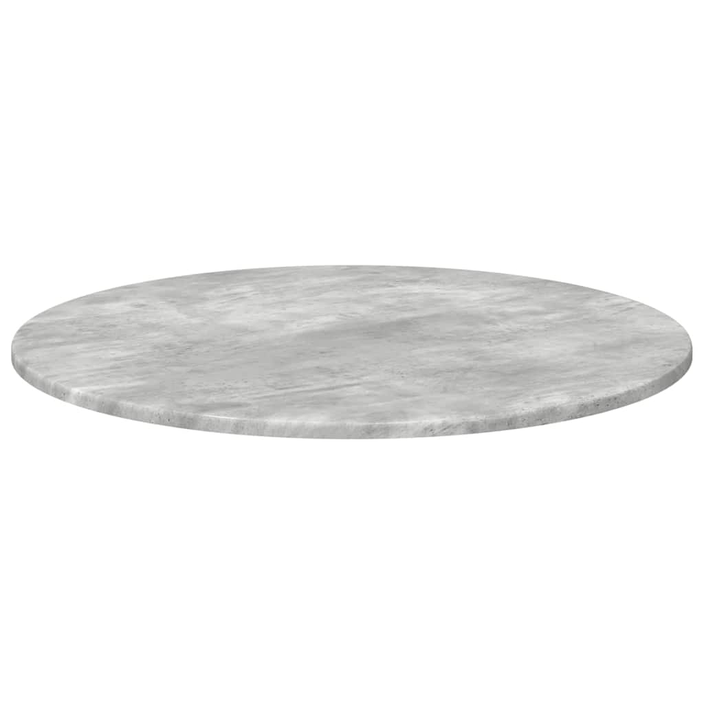 Bordplade Ø 70 x 1,5 cm Rund Konstrueret træ Betongrå