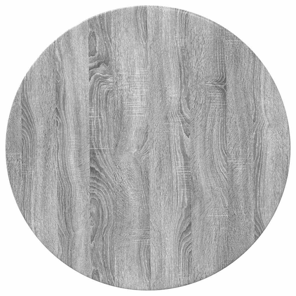 Bordplade Grå sonoma-eg Ø 70 x 1,5 cm Konstrueret træ