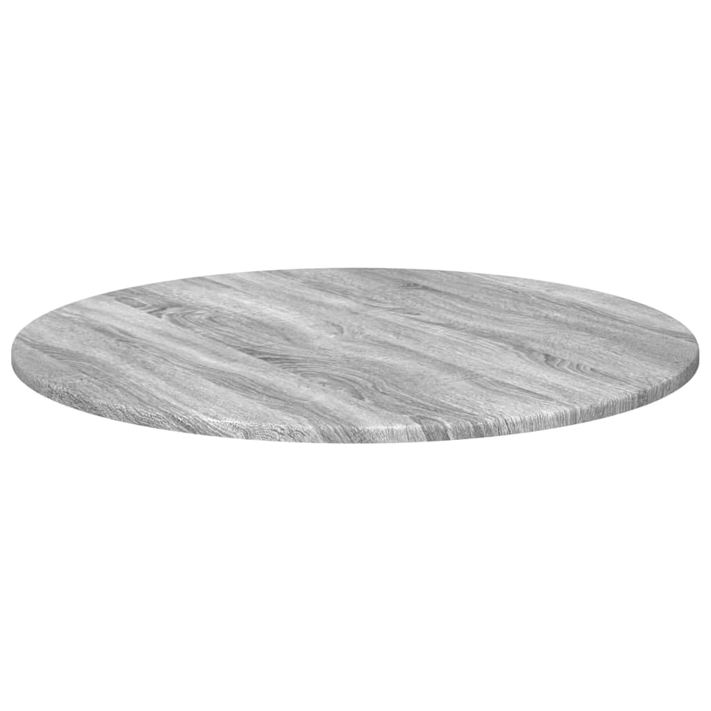 Bordplade Grå sonoma-eg Ø 70 x 1,5 cm Konstrueret træ