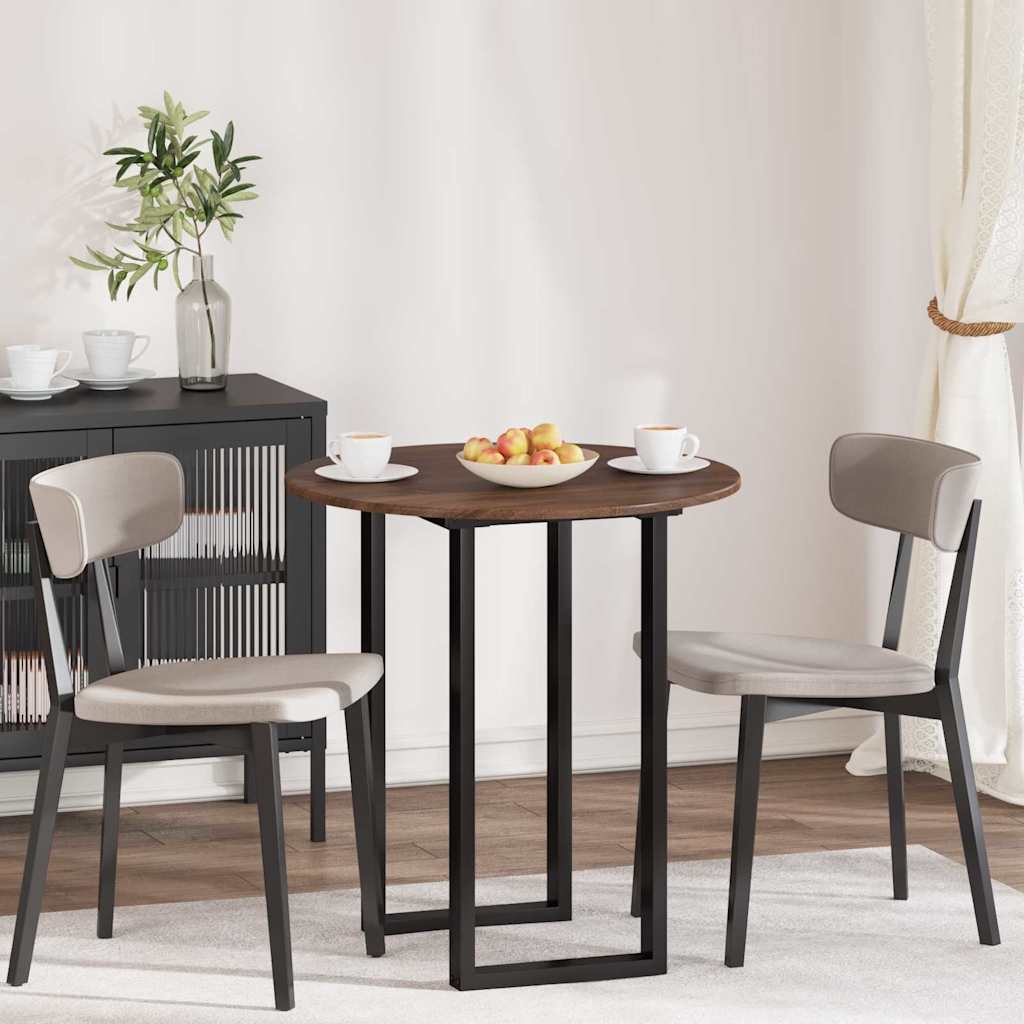 Bordplade Brun eg Ø 70 x 1,5 cm Konstrueret træ