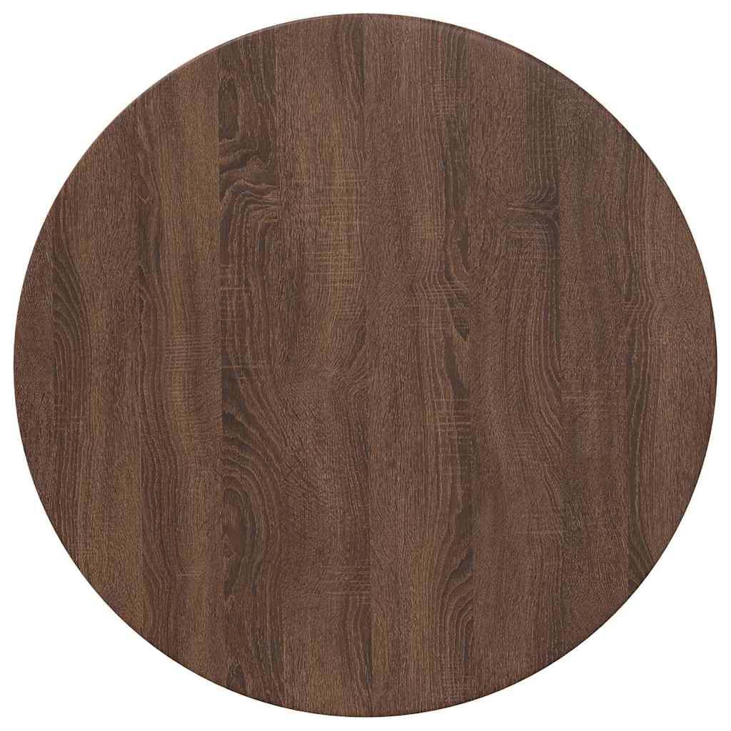 Bordplade Brun eg Ø 70 x 1,5 cm Konstrueret træ