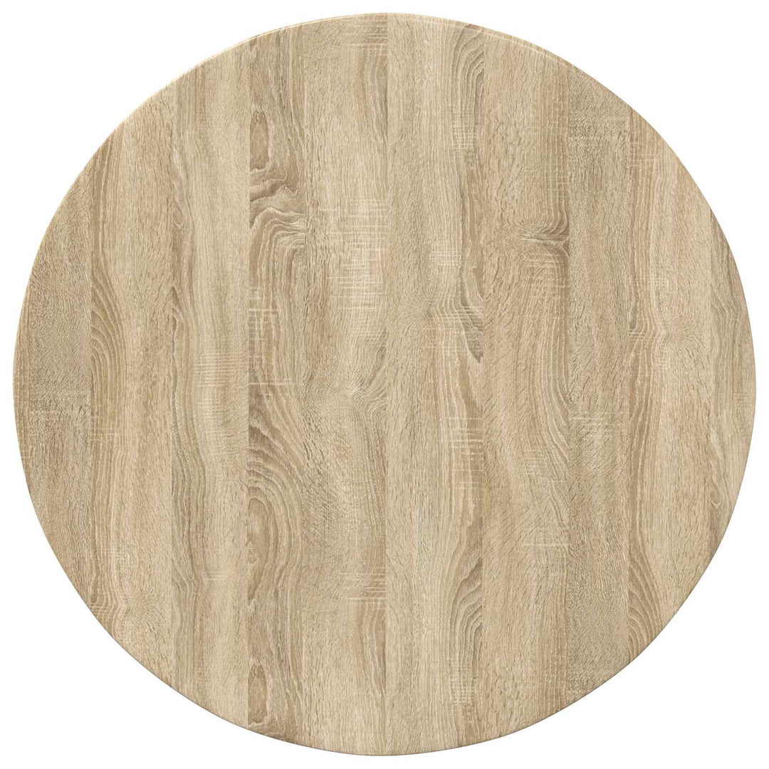 Bordplade Sonoma-eg Ø 80 x 1,5 cm Konstrueret træ