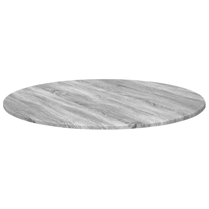 Bordplade Grå sonoma-eg Ø 80 x 1,5 cm Konstrueret træ