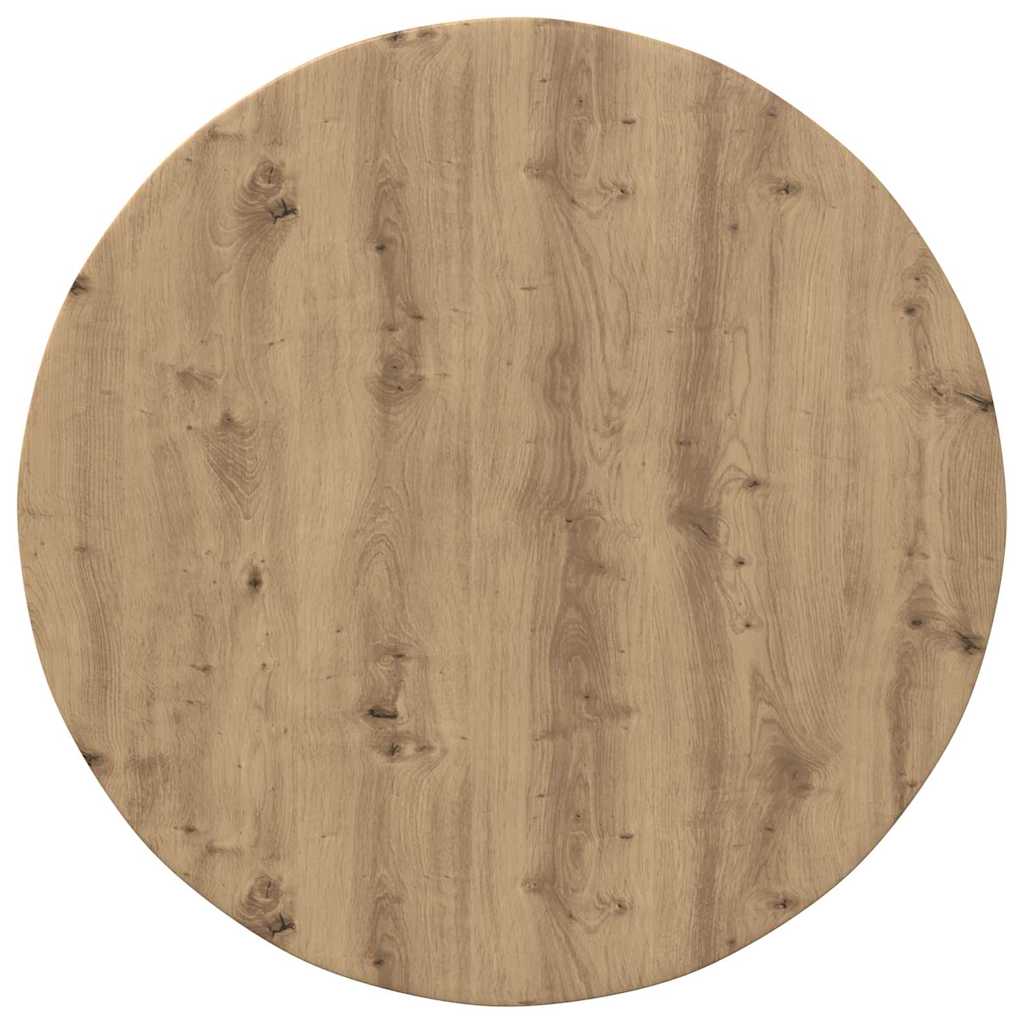 Bordplade artisan eg Ø 80 x 1,5 cm Konstrueret træ
