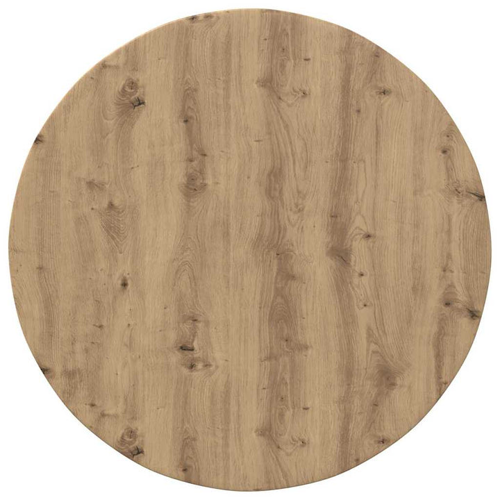 Bordplade artisan eg Ø 80 x 1,5 cm Konstrueret træ