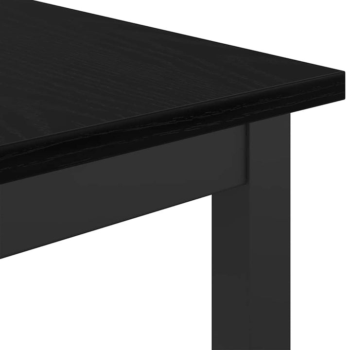 bord Sort eg 100 x 40 x 100,5 cm Ingeniørtræ og stål